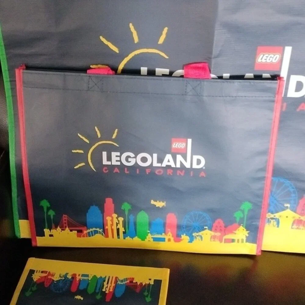 Legoland California Gift Bags, Set of 7: 3x Small, 2x Medium, & 2x Large